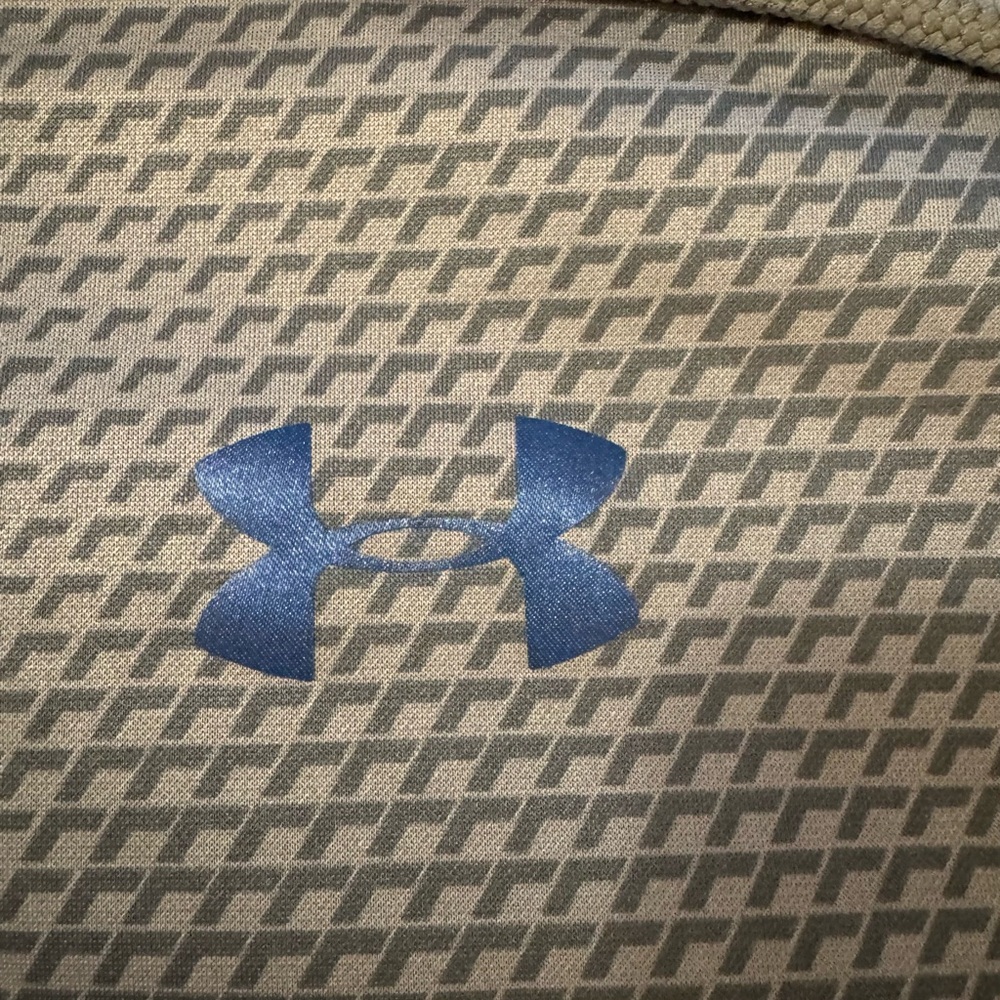 Under Armour Hoodie Pullover 1/4 Zip Sweatshirt‎ Mens Size L Gray Blue Logo - Picture 6 of 9